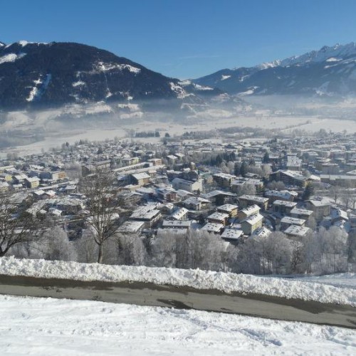 Uitzicht op Schüttorf in de winter