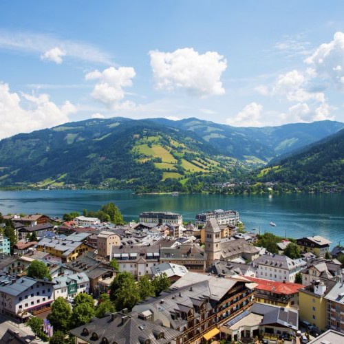 Luchtfoto Zell am See zomer