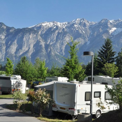 Staanplaat op camping Woferlgut