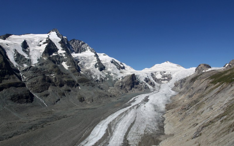 Pasterze gletsjer aan de Großglockner